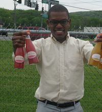 
Kwadwo Som-Pimpong is creating an all natural sodas using only fresh fruits, water and forced carbonation. The hard part, he said, is finding the right flavor combinations.
