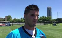 Panthers rookie tight end Braxton Deaver